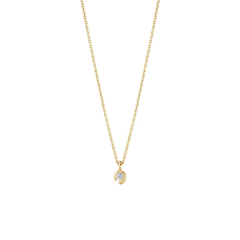 Mercy Halsband med Hängsmycke 0.05 ct Guld - Georg Jensen örhängen - Snabb frakt & paketinslagning - Nordicspectra.se