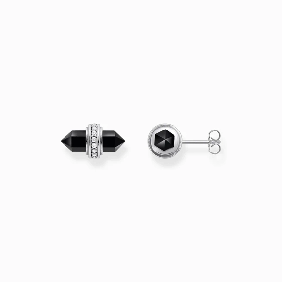 Ohrstecker mit schwarzem Onyx Kristall Silber - Thomas Sabo - Nordic Spectra