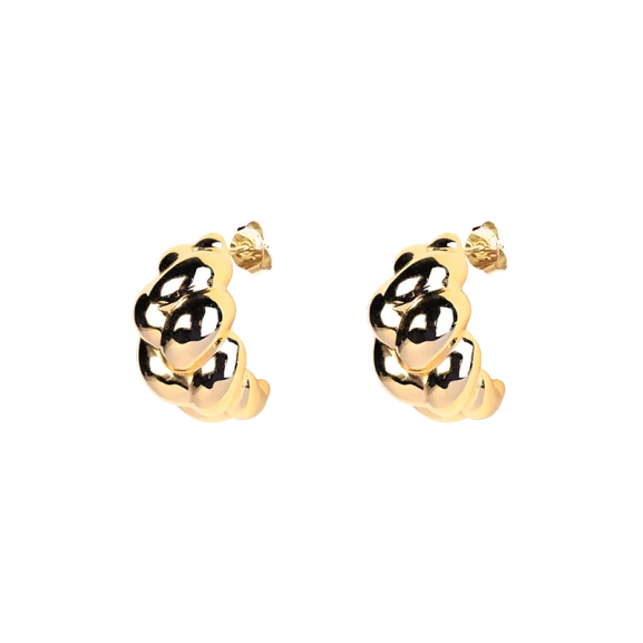 Braided Hoops Gold - Emma Israelsson - Schmuck im skandinavischen Design - Nordic Spectra