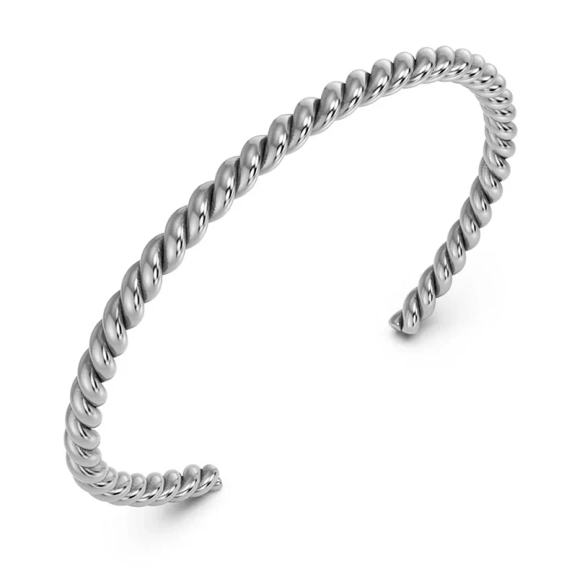 Twine Bangle Steel