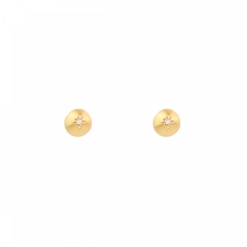 Emma Israelsson - Sparkling Globe Earrings Gold