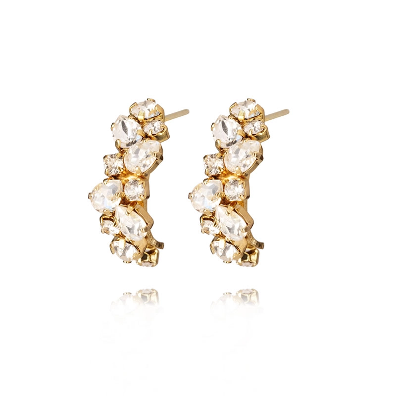 Caroline Svedbom - Gabriella Earrings Gold Crystal