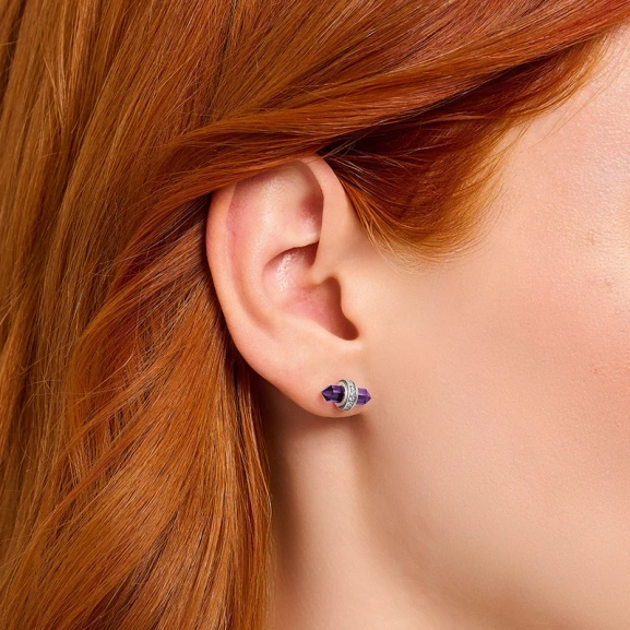 Örhängen Med Violett Onyx Och Kristall - Thomas Sabo - Snabb leverans & paketinslagning - Nordic Spectra