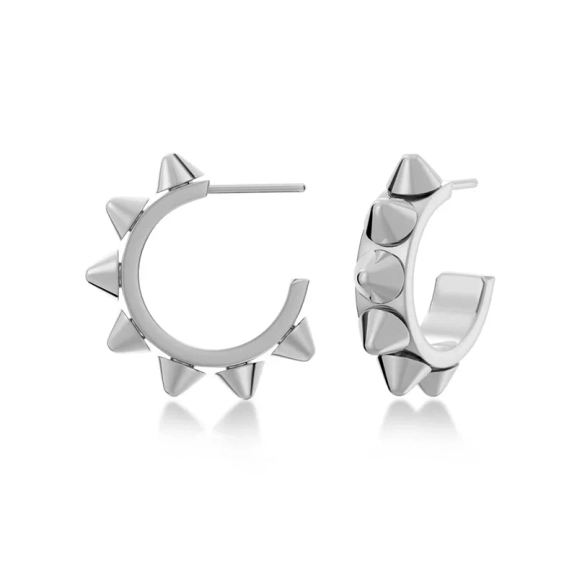 Peak Creole Earrings Small Steel - Edblad - Snabb frakt & paketinslagning - Nordic Spectra