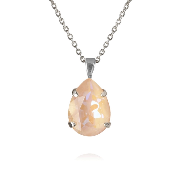 Mini Drop Necklace Rhodium Ivory Creme Delite - Caroline Svedbom - Snabb frakt & paketinslagning - Nordicspectra.se