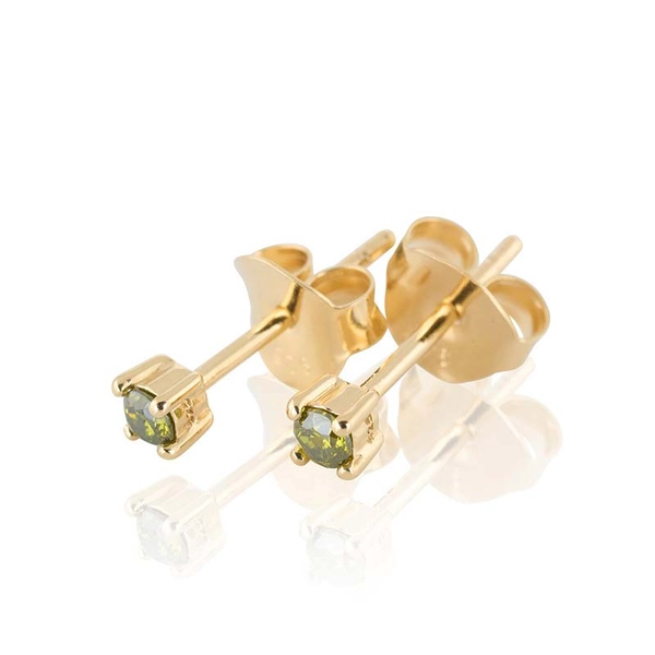 Time To Glow Mini Earrings XS - Green Guld - Carolina Gynning - Suuri valikoima & ilmainen lahjapaketointi - Nordicspectra.fi