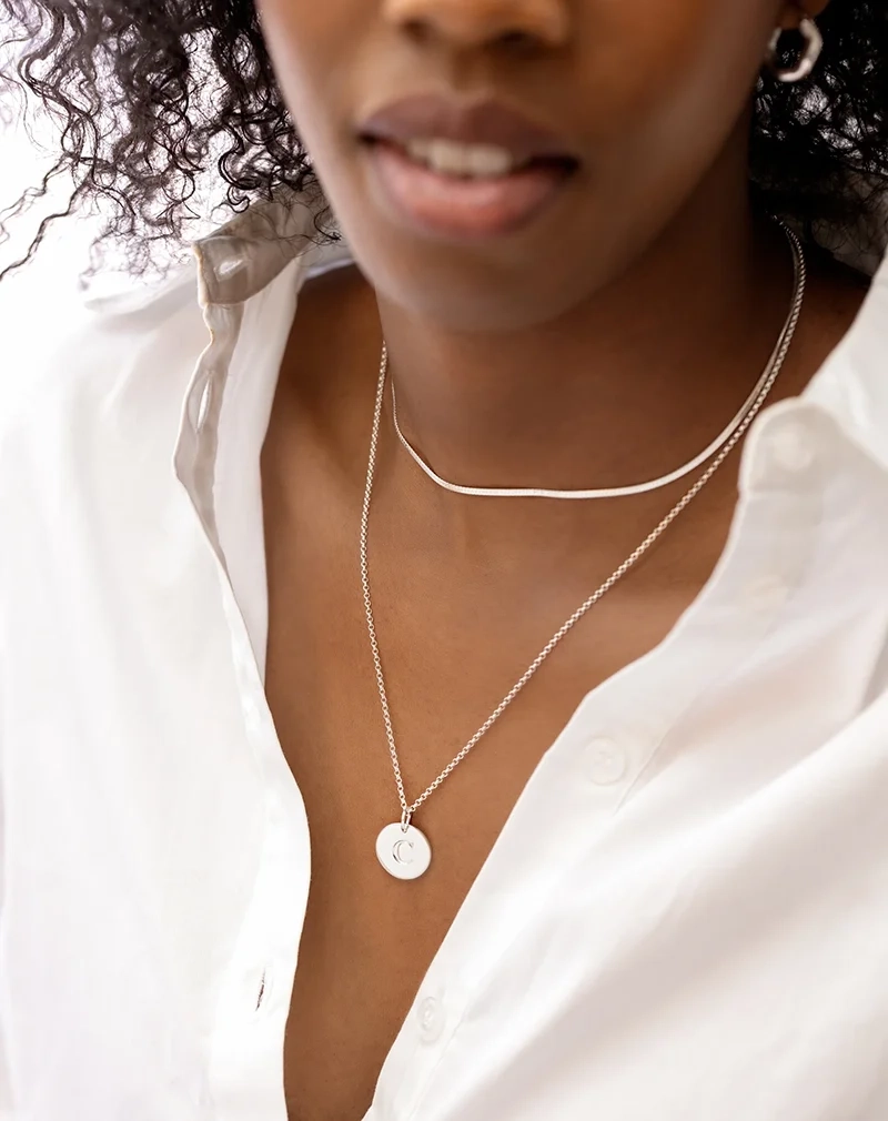 Herringbone Necklace Silver - Syster P - Snabb leverans & Gratis paketinslagning - Nordic Spectra