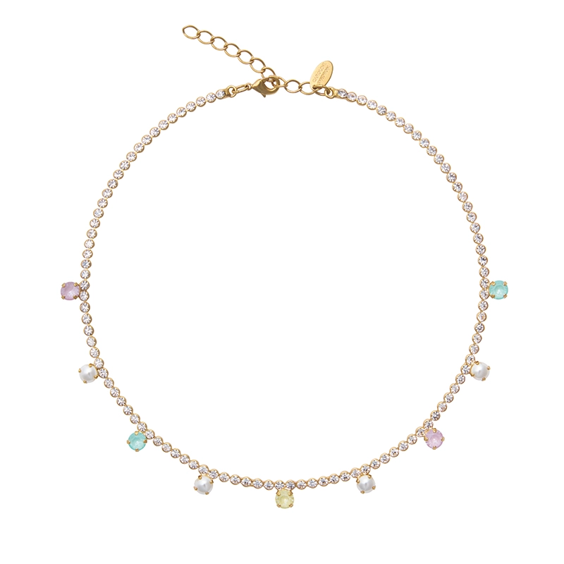 Caroline Svedbom - Millie Necklace Gold Soft Pastel Combo
