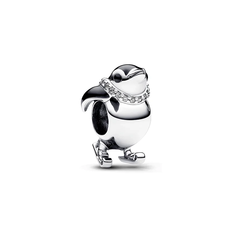 PANDORA - Berlock med Pingvin pĆ Skidor