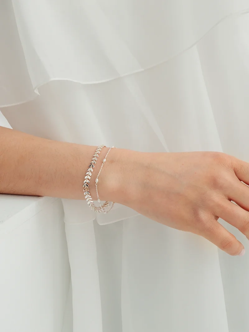 Layers Olivia Bracelet Silver - Syster P - Snabb leverans & Gratis paketinslagning - Nordic Spectra