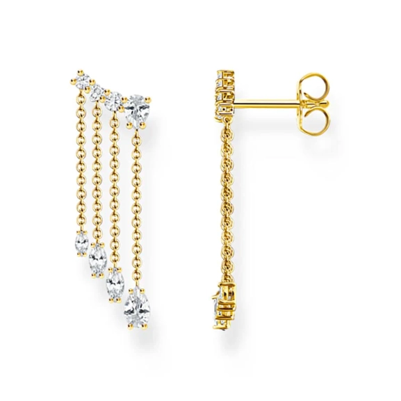 Droppande Stenar Örhängen Guld från Thomas Sabo