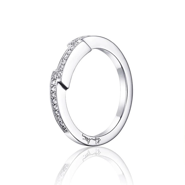 Deco Thin Ring White Gold - Efva Attling ringar - Snabb frakt & paketinslagning - Nordicspectra.se