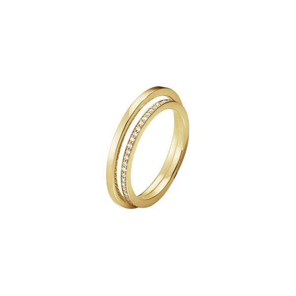 Halo Doppel Allianz Ring Gold von Georg Jensen, Schneller Versand - Nordicspectra.de