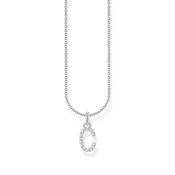Kette mit Buchstaben-Anhänger C - Thomas Sabo - Nordic Spectra
