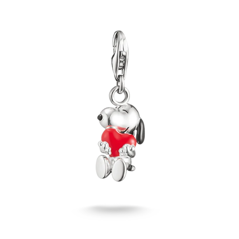 Charm-Anhänger Snoopy & Herz PEANUTS Original Silber - Thomas Sabo - Nordic Spectra