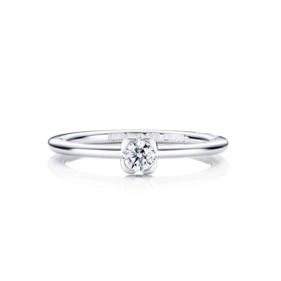 Love Bead Wedding Ring 0.19 ct White Gold - Efva Attling ringar - Snabb frakt & paketinslagning - Nordicspectra.se