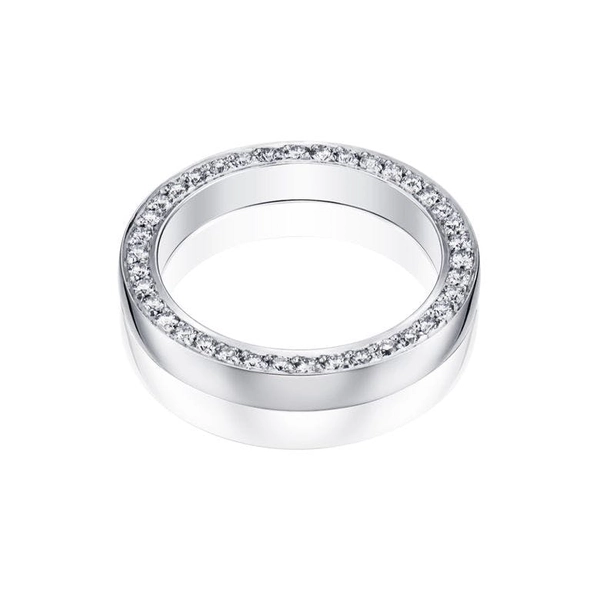 Half Round & Stars On Side Ring White Gold - Efva Attling ringar - Snabb frakt & paketinslagning - Nordicspectra.se