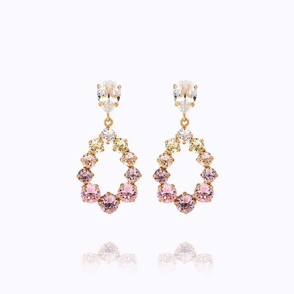 Delia Earrings Gold Pastel Rainbow Combo - Caroline Svedbom - Nopea toimitus ja lahjapakkaus - Nordic Spectra