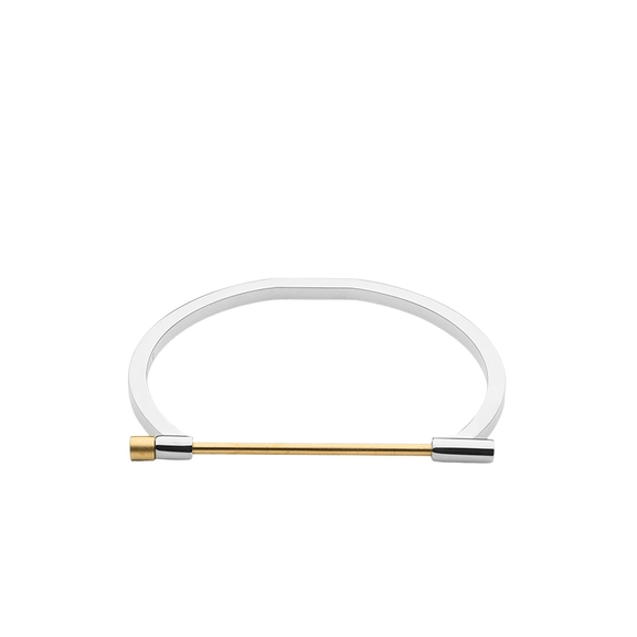Omega Bangle - Steel & Gold - Skultuna - Snabb frakt & paketinslagning - Nordicspectra.se