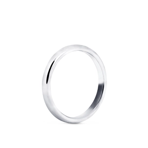 1946 Ring Välvd 3 mm Platina - Nordic Spectra - Förstärker livets stora händelser - Nordic Spectra
