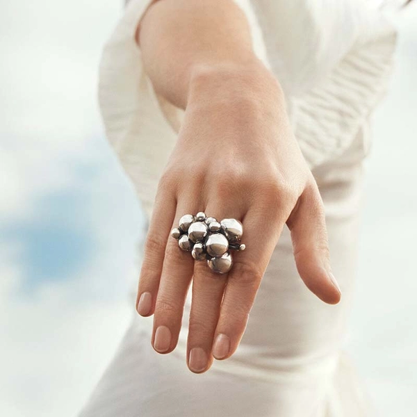 Moonlight Grapes Ring Stor - Georg Jensen ringar - Snabb frakt & paketinslagning - Nordicspectra.se