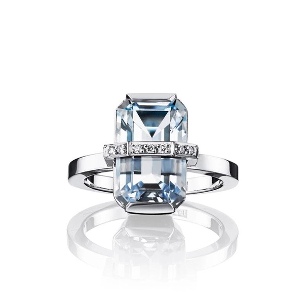 Little Bend Over Aquamarine White Gold - Efva Attling ringar - Snabb frakt & paketinslagning - Nordicspectra.se