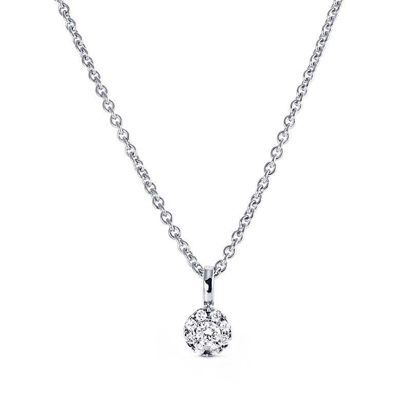 Nordic Spectra - Ella Carmosé Halsband Vitguld 0,18 ct Diamanter