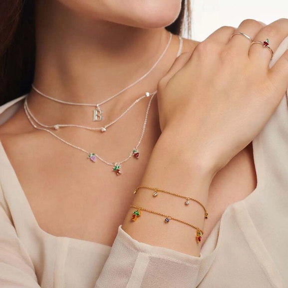 Armband Bunte Früchte Gold von Thomas Sabo, Schneller Versand - Nordicspectra.de