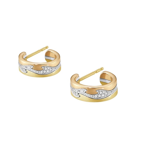 Fusion Örhängen Små med 0.08 ct Diamanter Pavé - Georg Jensen örhängen - Snabb frakt & paketinslagning - Nordicspectra.se