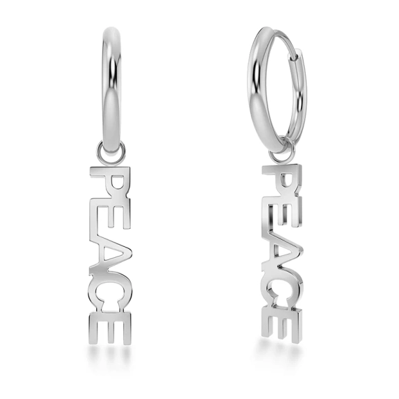 Peace Hoops Steel - Edblad - Snabb leverans - Gratis paketinslagning