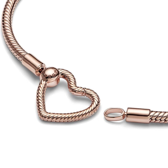 Pandora Moments Herzverschluss Schlangen-Gliederarmband von PANDORA, Schneller Versand - Nordicspectra.de