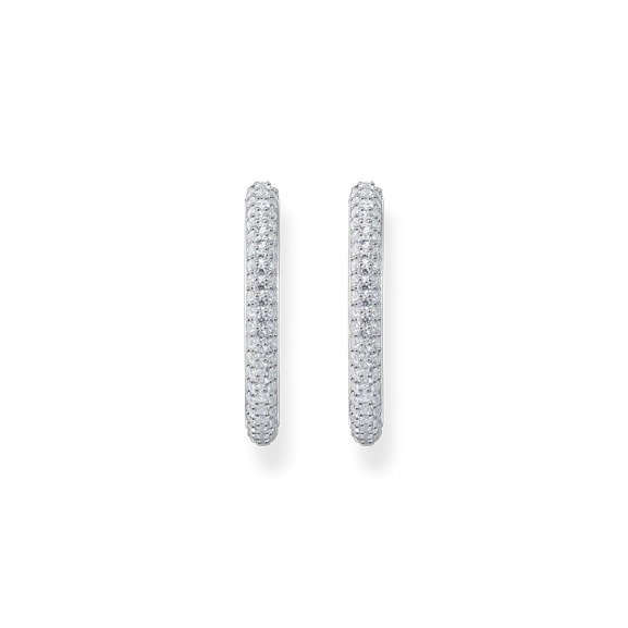 Örhängen Pavé med Glittrande Stenar Stora - Thomas Sabo - Snabb leverans & paketinslagning - Nordic Spectra