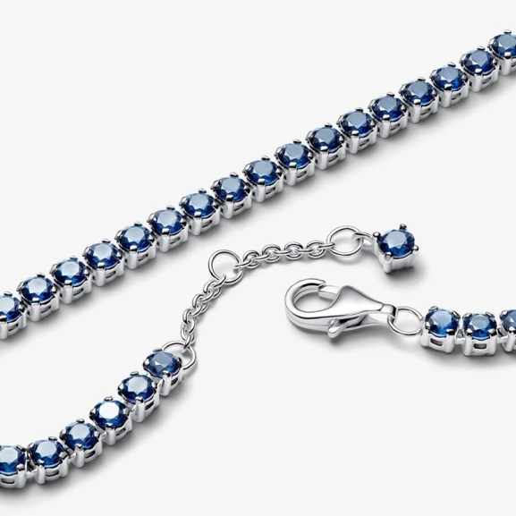Glittrande Blått Tennisarmband - PANDORA - 1-2 dagar leverans - Gratis paketinslagning