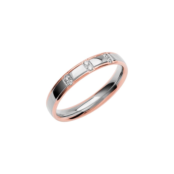 SR4001 Rose Gold/White Gold - Wedding & engagement rings - Schalins - Scandinavian design - Nordic Spectra