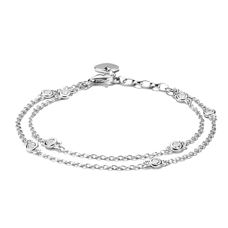 Thomas Sabo - Dubbelrad med Stenar Armband