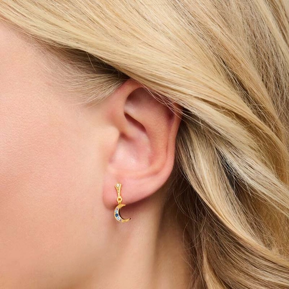 Örhängen Royalty Måne med Stenar Guld - Thomas Sabo berlock - Snabb frakt & paketinslagning - Nordicspectra.se