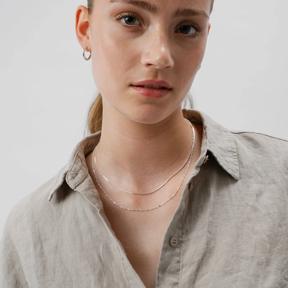 Sheer Station Necklace Silver - Syster P - Snabb leverans & Gratis paketinslagning - Nordic Spectra