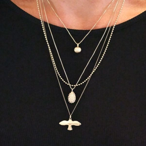 Dew Necklace Silver - Emma Israelsson - Snabb frakt & paketinslagning - Nordicspectra.se