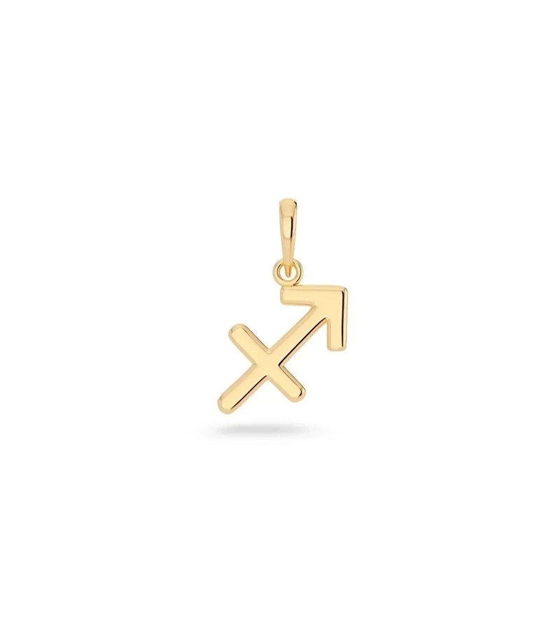 Zodiac Sign Sagittarius Gold - Edblad - Snabb leverans - Gratis paketinslagning