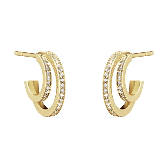 Halo Korvakorut Kulta & Pavé 0.32 ct Timantti - Georg Jensen - Suuri valikoima & ilmainen lahjapaketointi - Nordicspectra.fi
