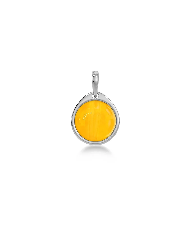 Edblad Birthstone Charm Silver halsband herr – bild 3