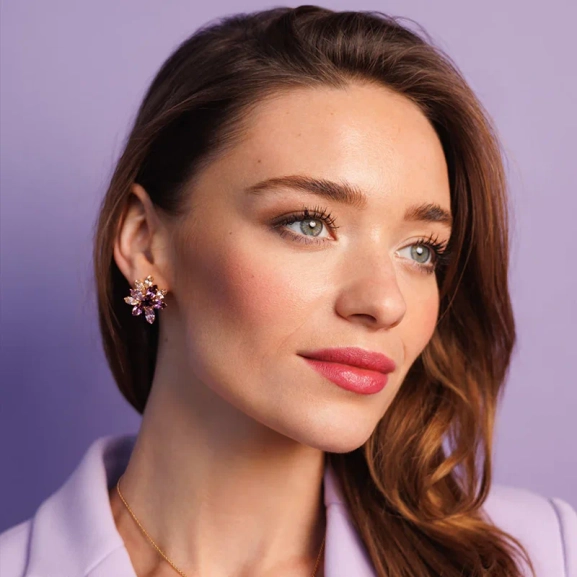 Melia Earcuff Rhodium Violet Combo - Maria Black - Snabb frakt & paketinslagning - Nordic Spectra