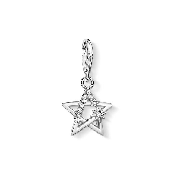 Charm-Anhänger Stern mit Steinen Silber von Thomas Sabo, Schneller Versand - Nordicspectra.de