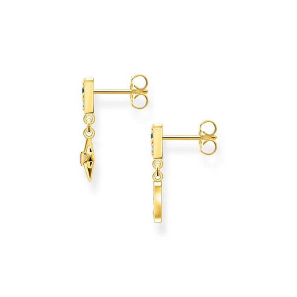 Ohrringe Royalty Stern & Mond Gold von Thomas Sabo, Schneller Versand - Nordicspectra.de