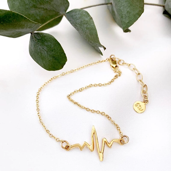 Heartbeat - Gold Armband von Sofia Wistam, Schneller Versand - Nordicspectra.de