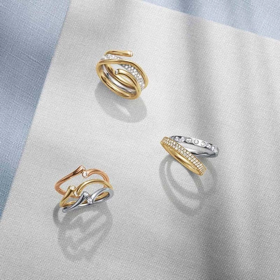 Magic Ring Weißes Gold von Georg Jensen, Schneller Versand - Nordicspectra.de