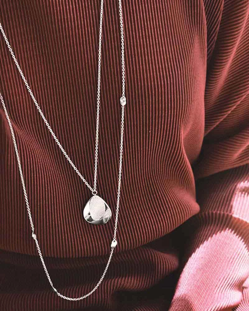 Rocky Shore Drop Necklace Long Drakenberg Sjölin, Schneller Versand - Nordicspectra.de