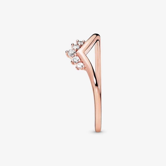 Tiara Wishbone Ring Rosé - PANDORA - Snabb frakt & paketinslagning - Nordicspectra.se