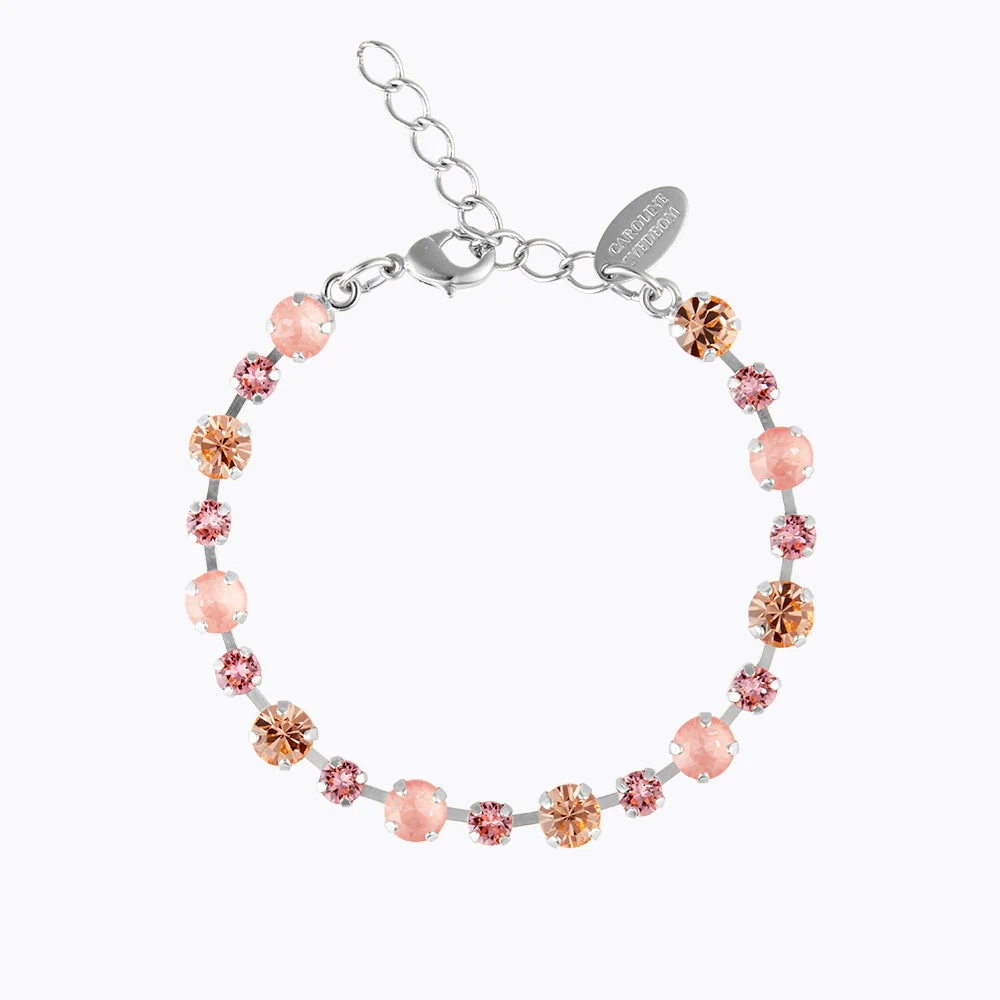 Caroline Svedbom - Calanthe Bracelet Rhodium Flamingo Combo