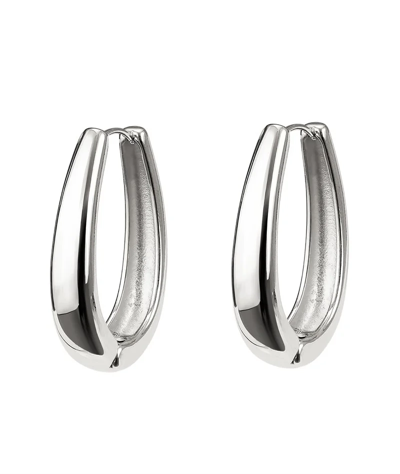 ALINA Örhängen 34 mm Stål - Astrid & Agnes - Nordic Spectra
